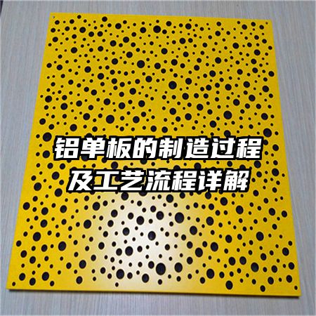 铝单板的制造过程及工艺流程详解