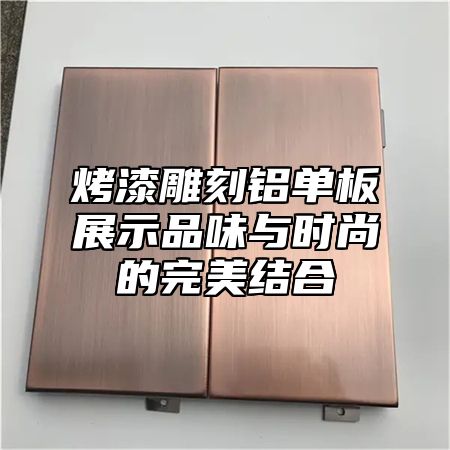 烤漆雕刻铝单板展示品味与时尚的完美结合