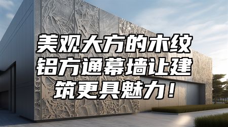 美观大方的木纹铝方通幕墙让建筑更具魅力！