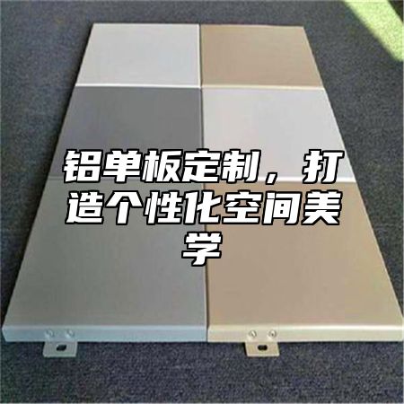 铝单板定制，打造个性化空间美学
