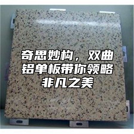 奇思妙构，双曲铝单板带你领略非凡之美