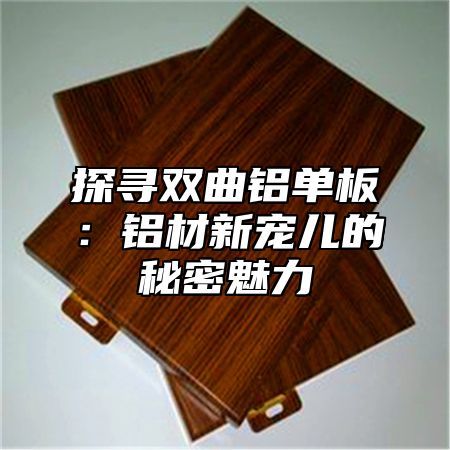 探寻双曲铝单板：铝材新宠儿的秘密魅力
