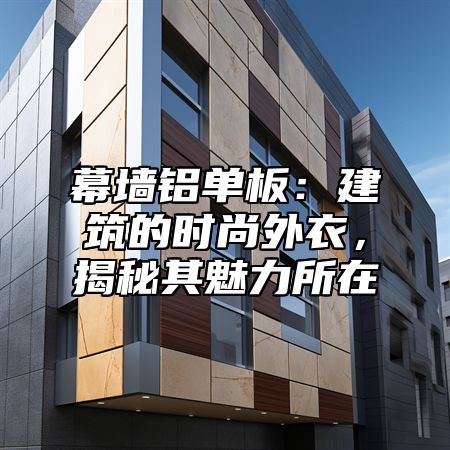 幕墙铝单板：建筑的时尚外衣，揭秘其魅力所在