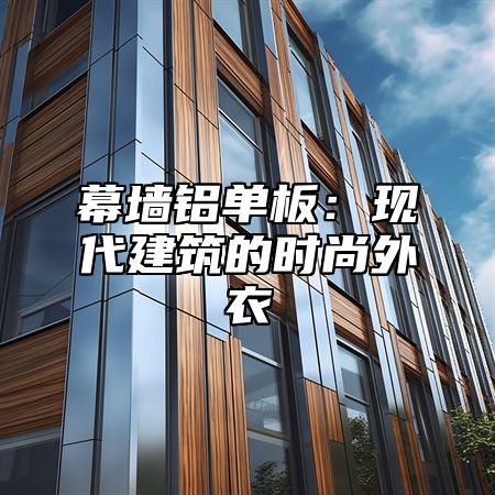 幕墙铝单板：现代建筑的时尚外衣