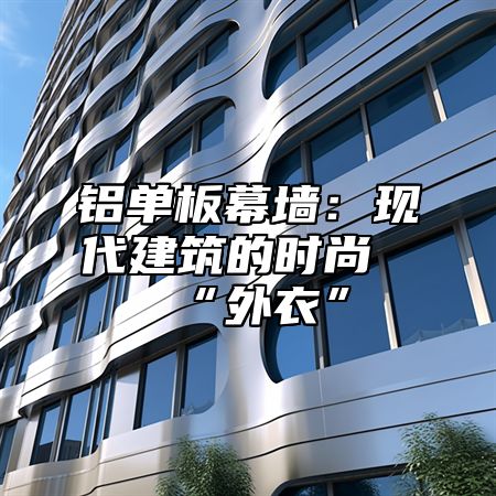 铝单板幕墙：现代建筑的时尚“外衣”