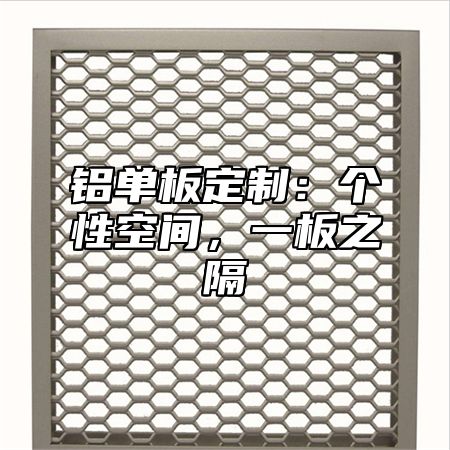 铝单板定制：个性空间，一板之隔