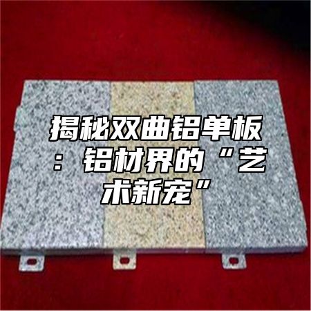 揭秘双曲铝单板：铝材界的“艺术新宠”