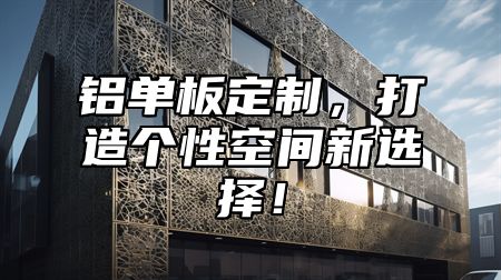 铝单板定制，打造个性空间新选择！
