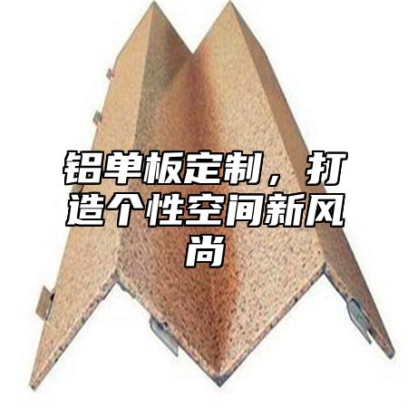 铝单板定制，打造个性空间新风尚
