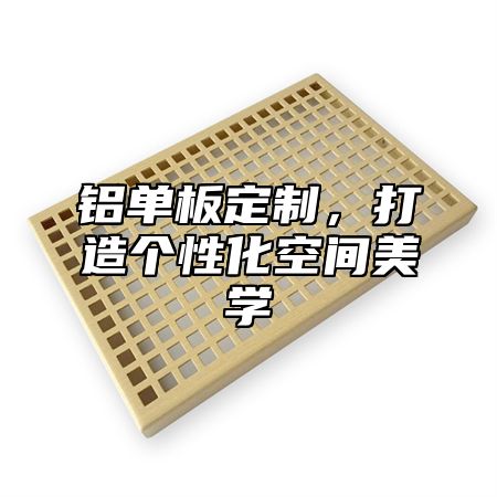 铝单板定制，打造个性化空间美学