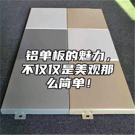 铝单板的魅力，不仅仅是美观那么简单！