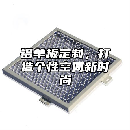 铝单板定制，打造个性空间新时尚