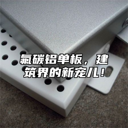 氟碳铝单板，建筑界的新宠儿！