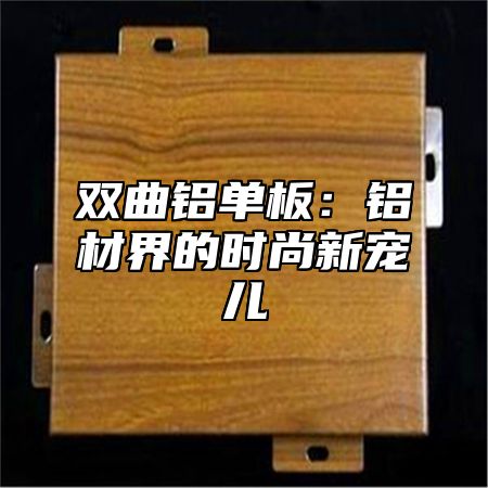 双曲铝单板：铝材界的时尚新宠儿
