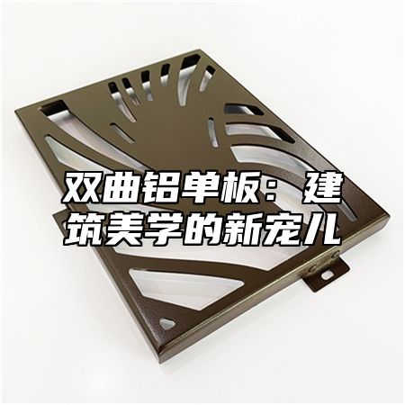 双曲铝单板：建筑美学的新宠儿
